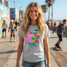 Camiseta Caprichoso e extravagante “Tartaruga skatista lega
