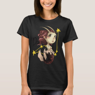 Camiseta Capricorn Chibi Anime Bonitinha