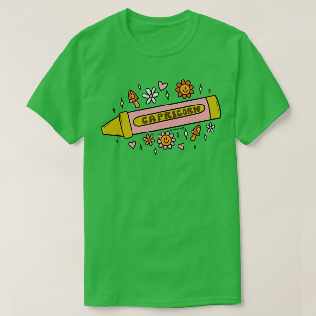 Camiseta Capricorn Crayon (Frente do Design)