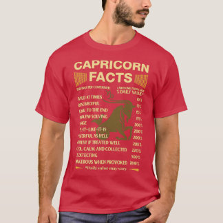 Camiseta Capricorn Facts Zodiac Sign Astrology Birthday Gif