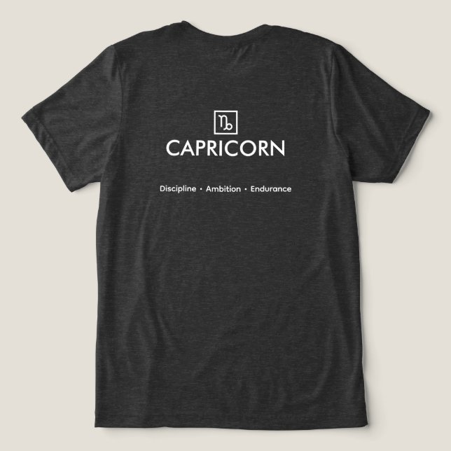 Camiseta Capricorn – The Visionary Architect (Verso do Design )