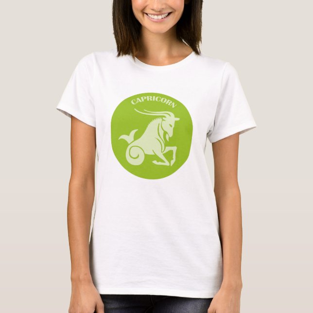 Camiseta Capricorn, Zodiac Sign, Horoscope, Astrology (Frente)