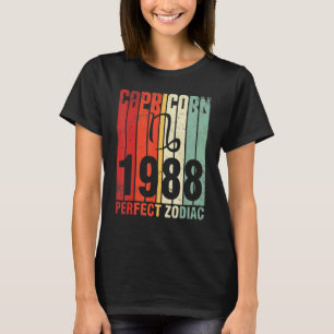 Camiseta Capricórnio 1988 Parabéns Perfeito Zodiac Feliz An