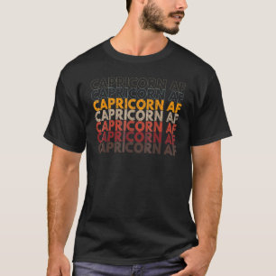 Camiseta Capricórnio AF Roupa para Homens Sinal Zodioso