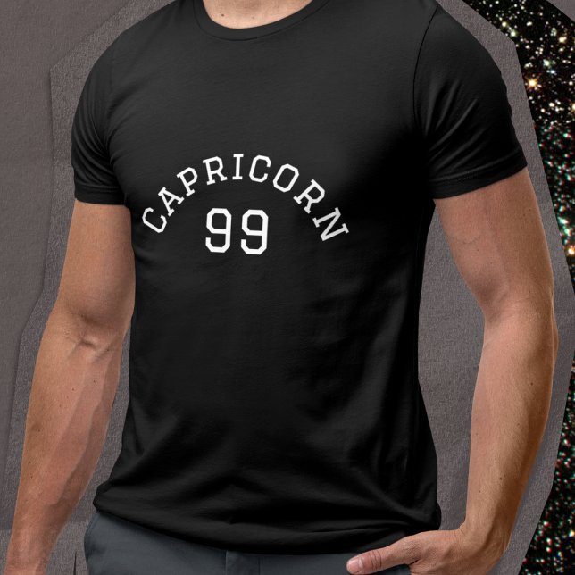 Camiseta Capricórnio | Aniversário Negro (Criador carregado)