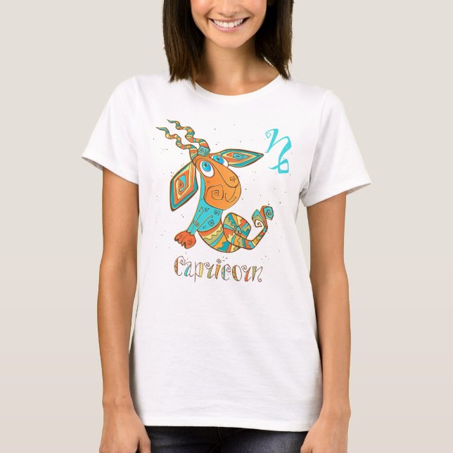 Camiseta Capricórnio Cancer bonito (Frente)