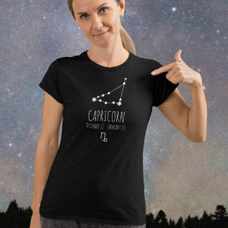 Camiseta Capricórnio | Constelação Zodiac Personalizada