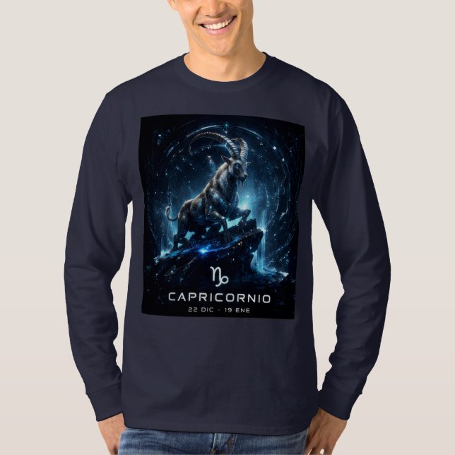 Camiseta capricórnio, horóscopo,  (Frente)