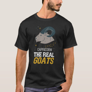 Camiseta Capricórnio, O Sinal Zodiac Real GOATS