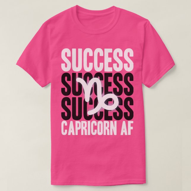 Camiseta Capricórnio Sucesso (Frente do Design)