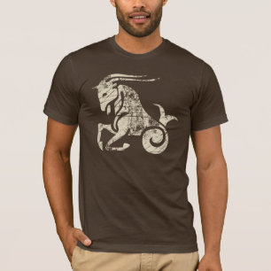 Camiseta Capricórnio zodíaco sinal Grunge o 22 de dezembr