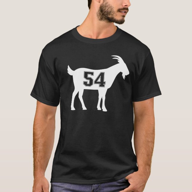 Camiseta Caprino 54 G.O.A.T. Número 54 Caprinos (Frente)