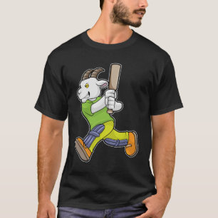 Camiseta Caprino como Batsman com morcego de críquete