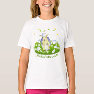 Camiseta Caprino de Caprino de Páscoa de Corte do Ovo de Pá