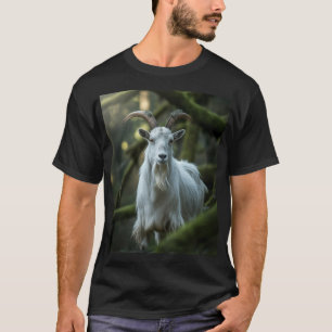 Camiseta Caprino florestal místico entre Moss Dark Fantas