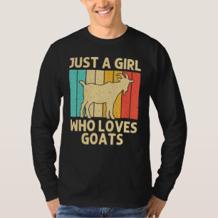 Camiseta Caprino Para Raparigas Crianças Fazenda De Capim A
