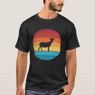 Camiseta Caprinos de vindima retrógrados e animais bonitos