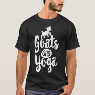 Camiseta Caprinos E Ioga Para Fazenda Zen De Classe Feminin