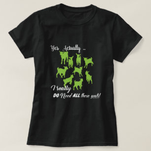 Camiseta CAPRINOS ENGRAÇADOS   DO PRECISA de todas essas ca