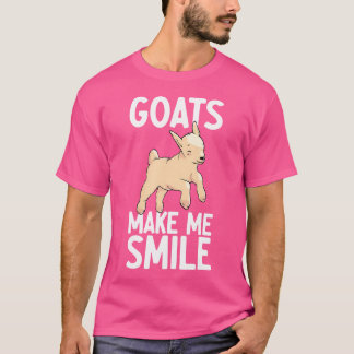 Camiseta Caprinos Me Fazem Sorrir Fazenda Pai   Cabra Engra