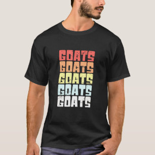 Camiseta Caprinos Retro Vintage Design Goat Animal