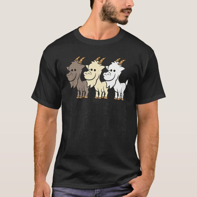 Camiseta Caprinos são como batatas fritas que você não pode (Frente)