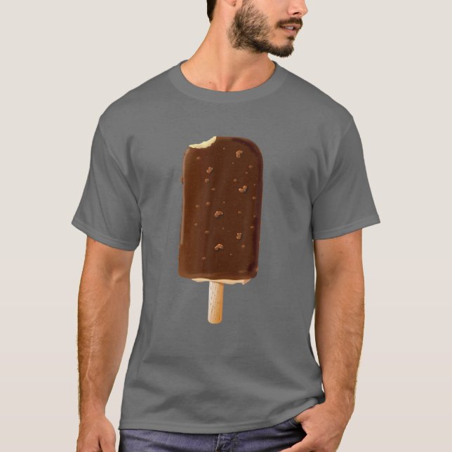 Camiseta Cápsula de Sorvete de chocolate (Frente)