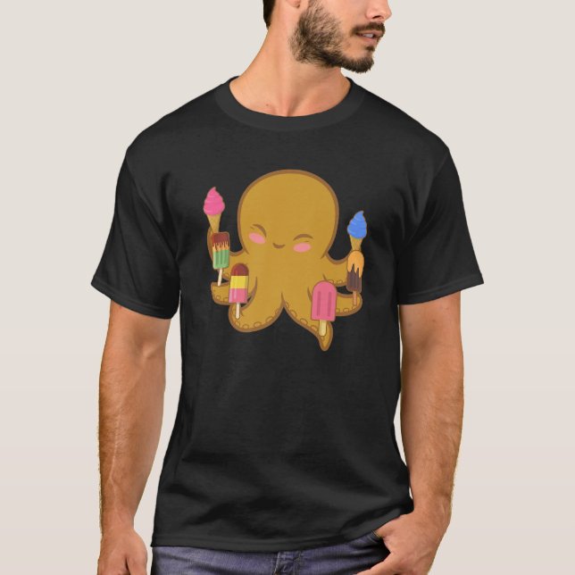Camiseta Cápsula de Sorvete de Verão em forma de abóbora (Frente)