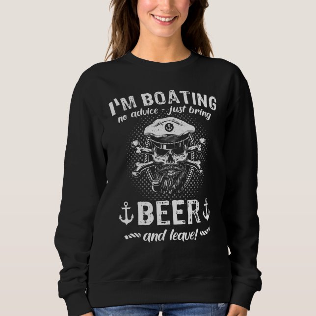 Camiseta Captain Beer Boat Sports Boat Sailing Boat Motor B (Frente)