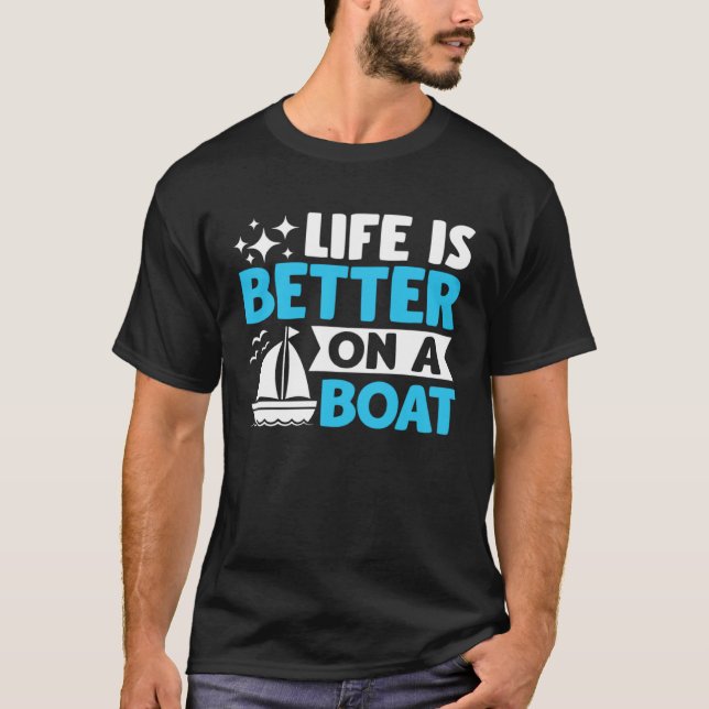 Camiseta Captain Boater Boating Pontoon  on a Boat (Frente)