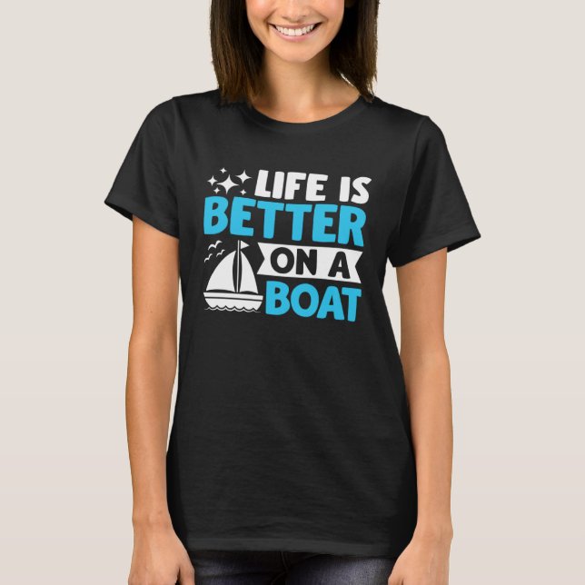 Camiseta Captain Boater Boating Pontoon  on a Boat (Frente)