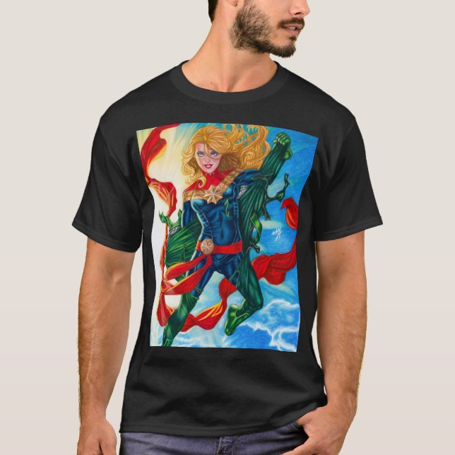 Camiseta Captain Marvel ~ Carol Danvers (Frente)