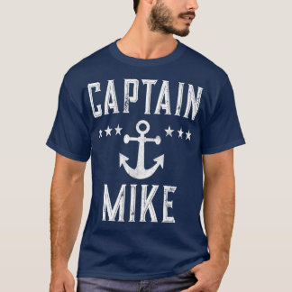 Camiseta Captain Mike Personalized Boating Lover Name