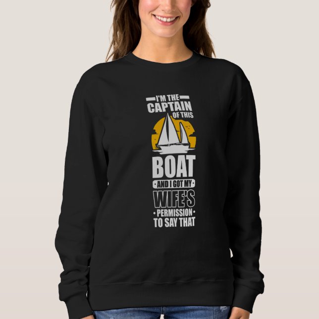 Camiseta Captain Sailing Boat Boater Sailor Captain (Frente)