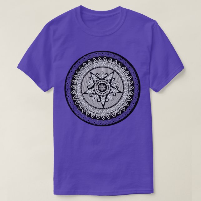 Camiseta Captain Shield Mandala (Frente do Design)