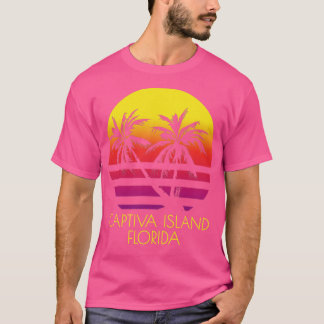Camiseta Captiva Island Florida Vintage Tropical Sunset Pal