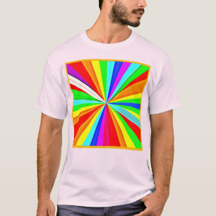 Camiseta Captivando o padrão colortivo de matizes vibrantes