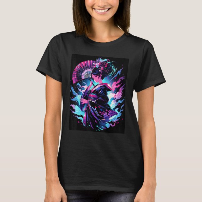 Camiseta Captivating Geisha Essence of Grace Graphic (Frente)