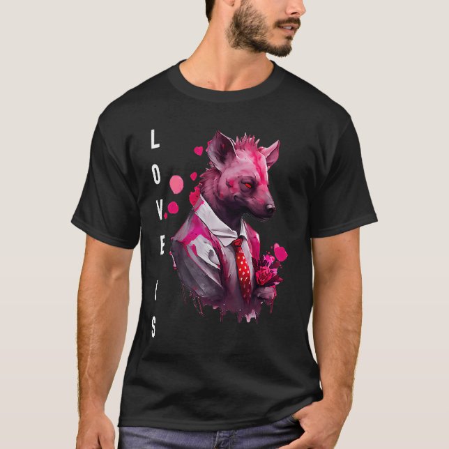 Camiseta Captivating Love is With Heart Animal Valentine's  (Frente)