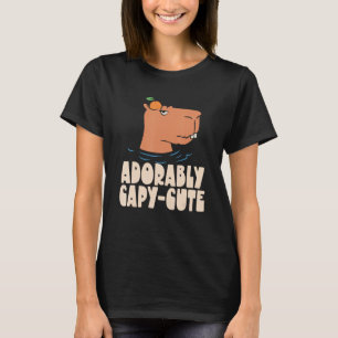 Camiseta Captura Adorável De Capybaras Animais Cutes Rodent