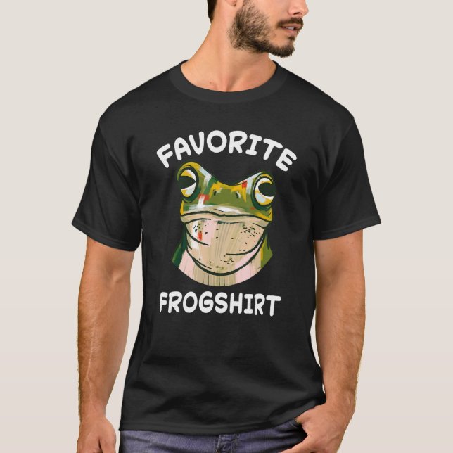 Camiseta Captura Anfíbia de Caçador de Sapos de sapo de Amo (Frente)