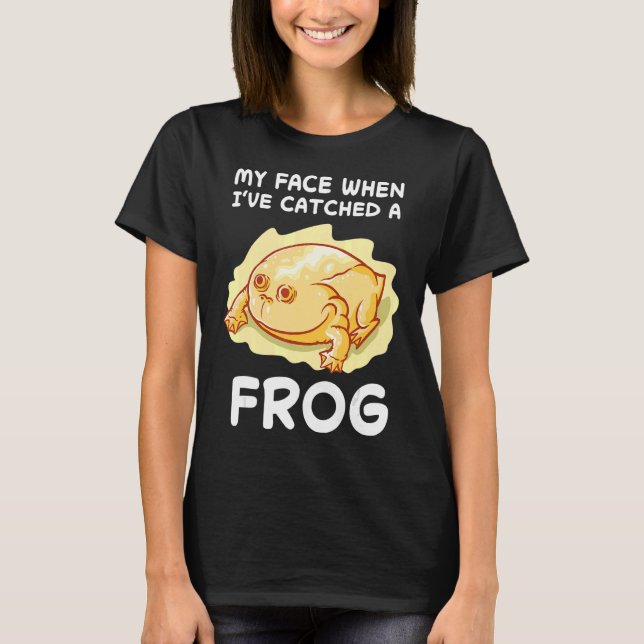 Camiseta Captura Anfíbia de Caçador de Sapos de sapo de Amo (Frente)