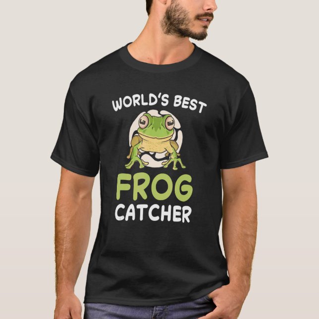 Camiseta Captura Anfíbia de Caçador de Sapos de sapo de Amo (Frente)