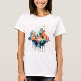 Camiseta Captura Colorida da Cidade