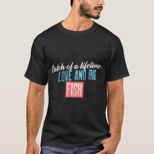 Camiseta Captura da Vida: Amor e Grandes Peixes. Casal do L