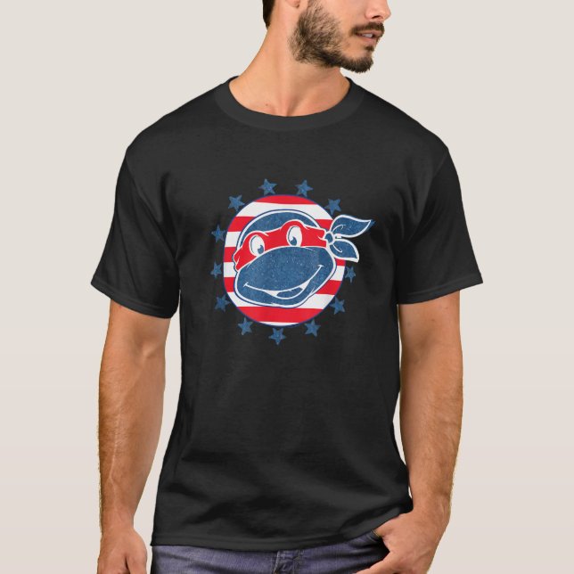 Camiseta Captura De Cabeça De Adolescente Mutante Ninja Tar (Frente)