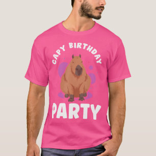 Camiseta Captura de Festa de aniversário Rodent Animal Capy