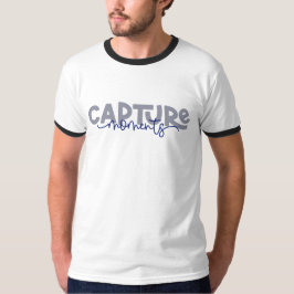 Camiseta Captura de Momentos Tipografia Citações Motivacion