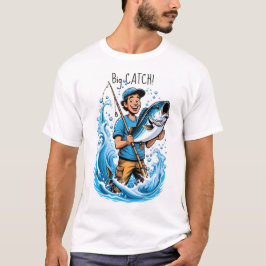 Camiseta Captura de Peixe Grande do Pescador