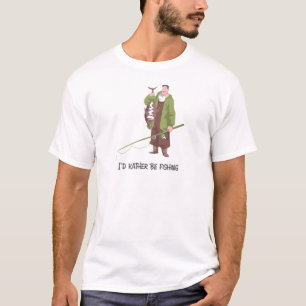 Camiseta Captura de pescador de rodas de pesca